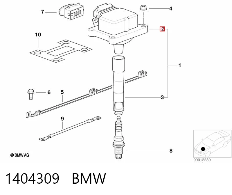 1404309 BMW Bobina de ignición