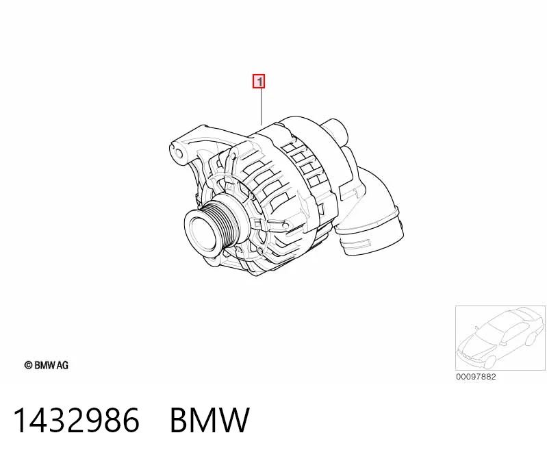 1432986 BMW Alternador de coche
