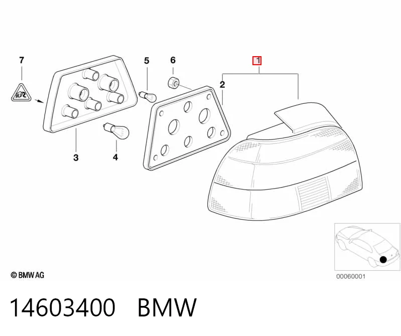 Piloto trasero derecho BMW 5 