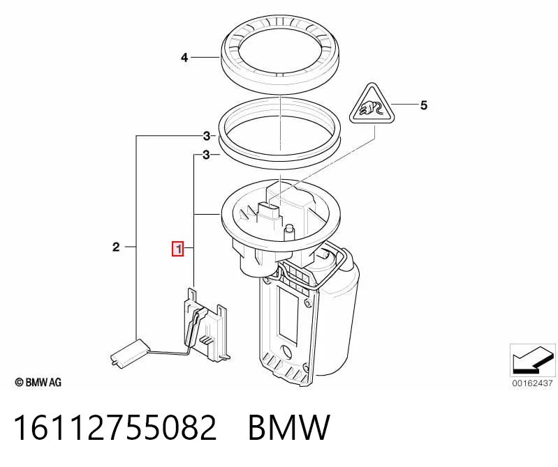16112755082 BMW Módulo de alimentación de combustible
