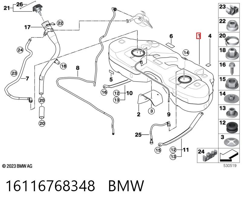 Comprar Depósito de combustible BMW X3  E83 a bajo precio