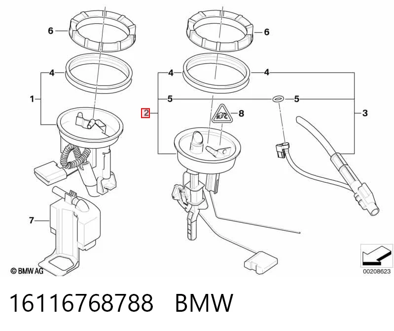 16116768788 BMW Medidor de combustible