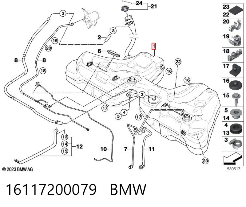 Comprar Depósito de combustible BMW 5 E60 a bajo precio