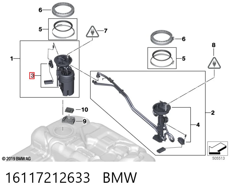 Sensor de nivel de combustible derecho AND 3M919007 precio, desde 142,27 EUR