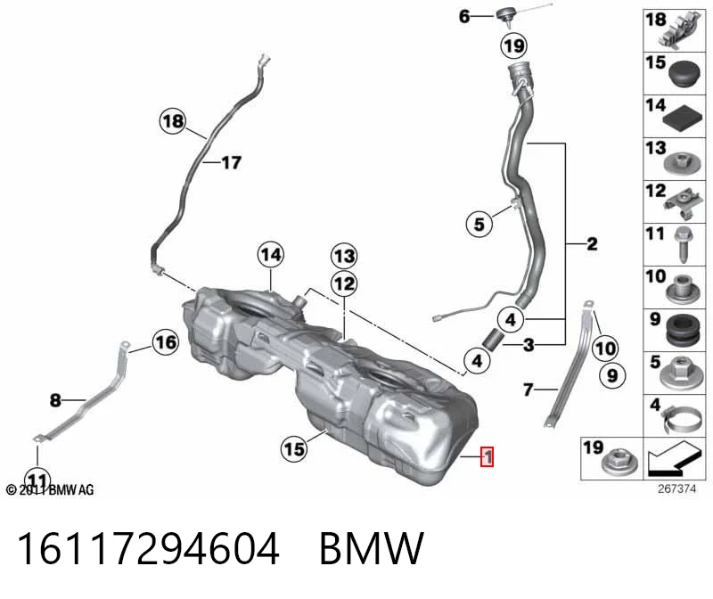Comprar Depósito de combustible BMW 1 F20 a bajo precio
