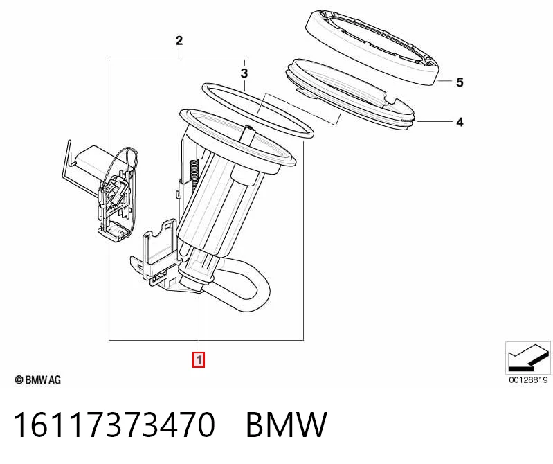 16117373470 BMW Módulo de alimentación de combustible