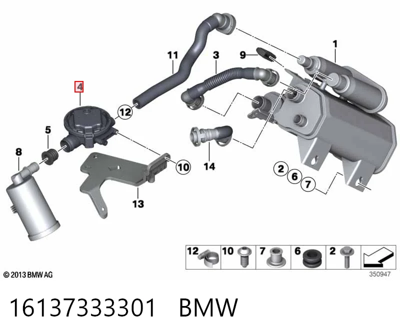 Comprar Válvula de purga de vapores de combustible BMW 5  F10 a bajo precio