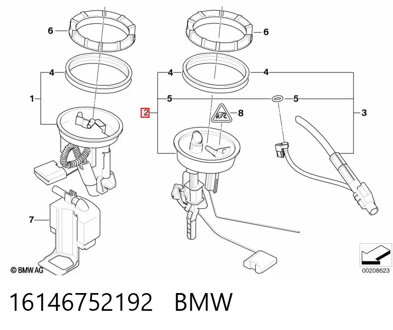 16146752192 BMW Medidor de combustible