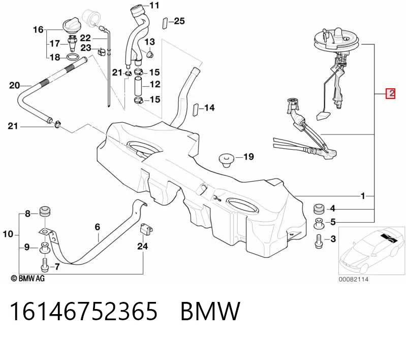 Tanque de combustible para BMW 5  E39