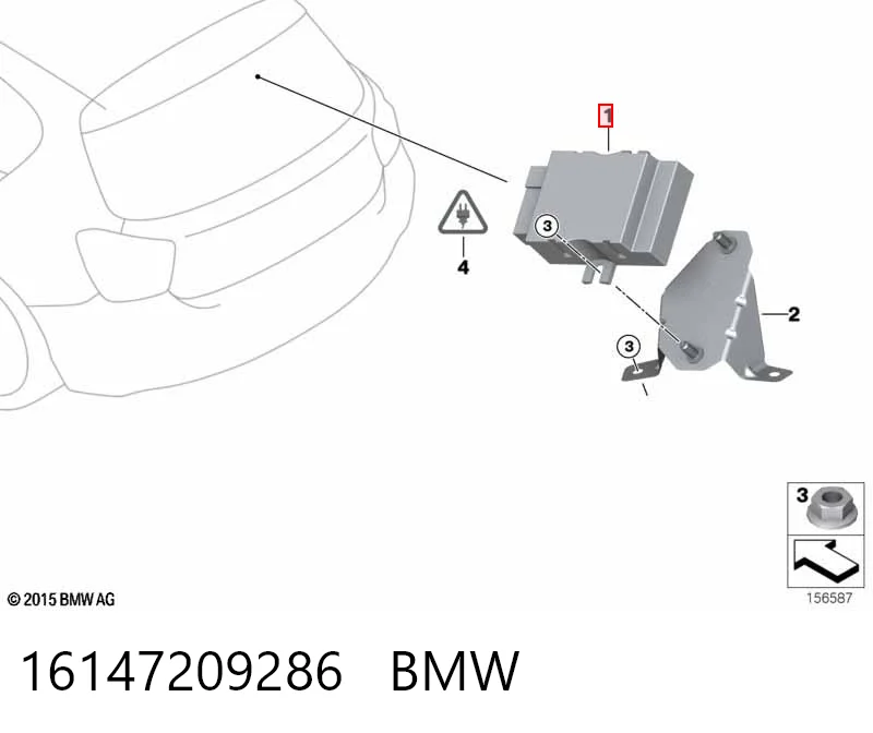 16147209286 BMW Módulo de control del motor de la bomba de combustible