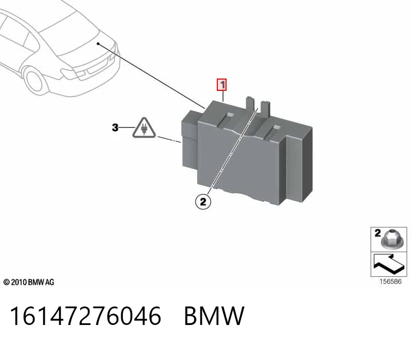 16147276046 BMW Módulo de control del motor de la bomba de combustible