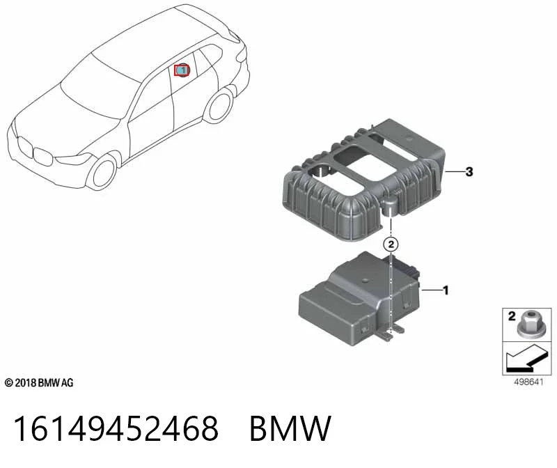 16149452468 BMW Módulo de control del motor de la bomba de combustible