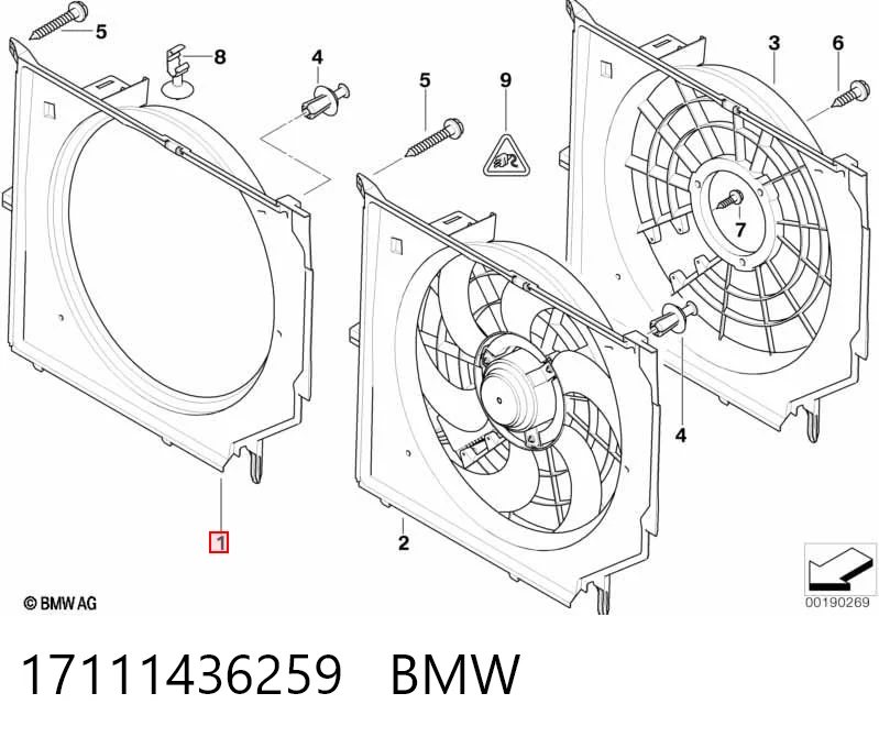 17111436259 BMW Radiador