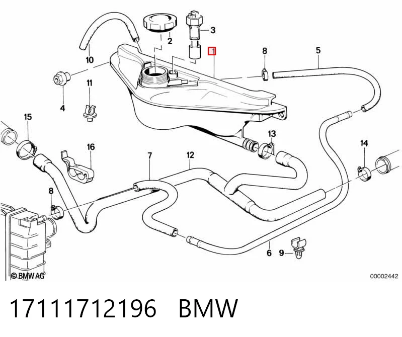 Depósito de expansión BMW 7  (1986-1994)