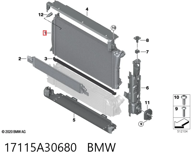 17115A30680 BMW