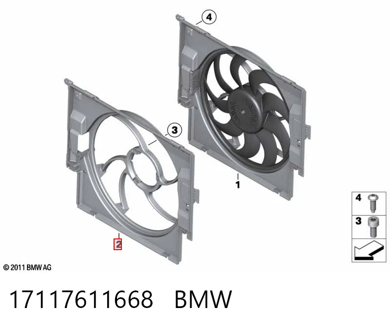 17117611668 BMW Radiador