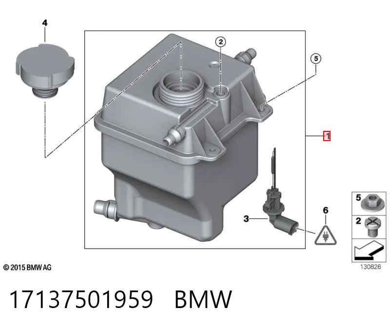 17137501959 BMW Depósito de expansión