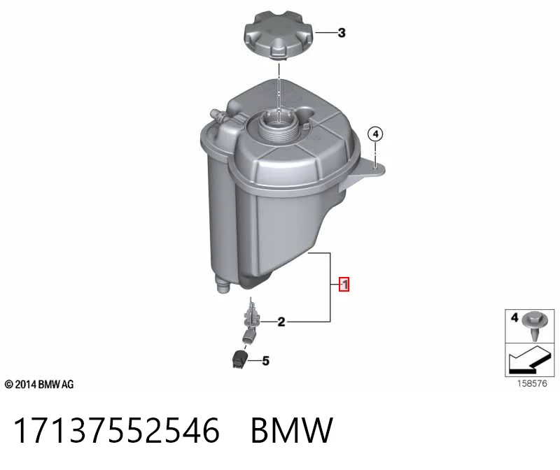 17137552546 BMW Depósito de expansión