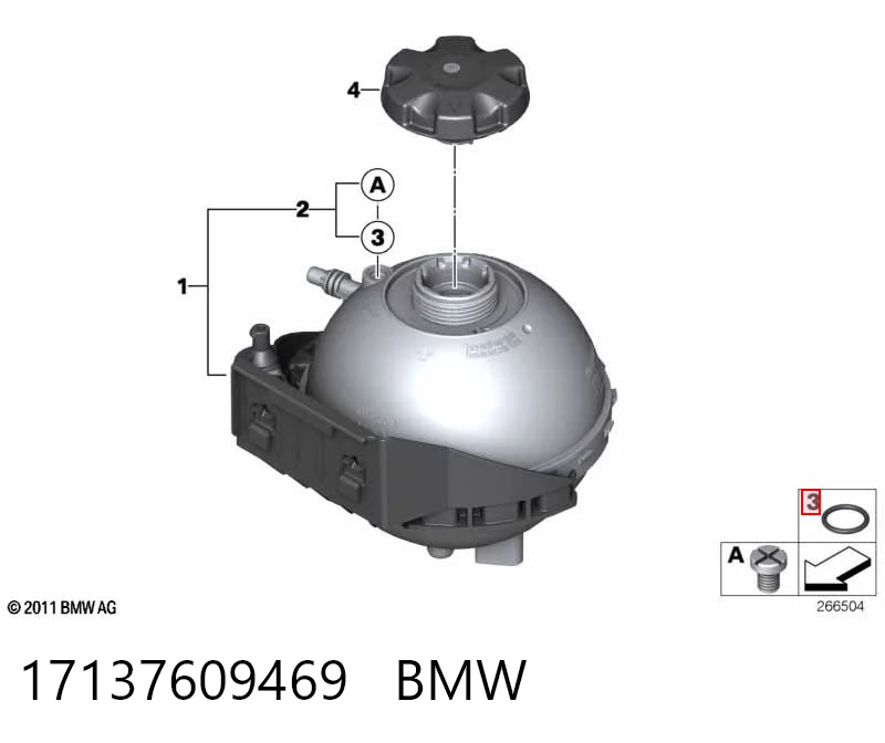 17137609469 BMW Depósito de expansión