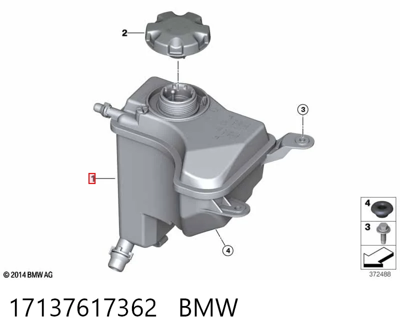 17137617362 BMW Depósito de expansión