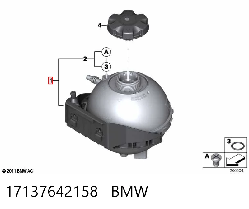 17137642158 BMW Depósito de expansión