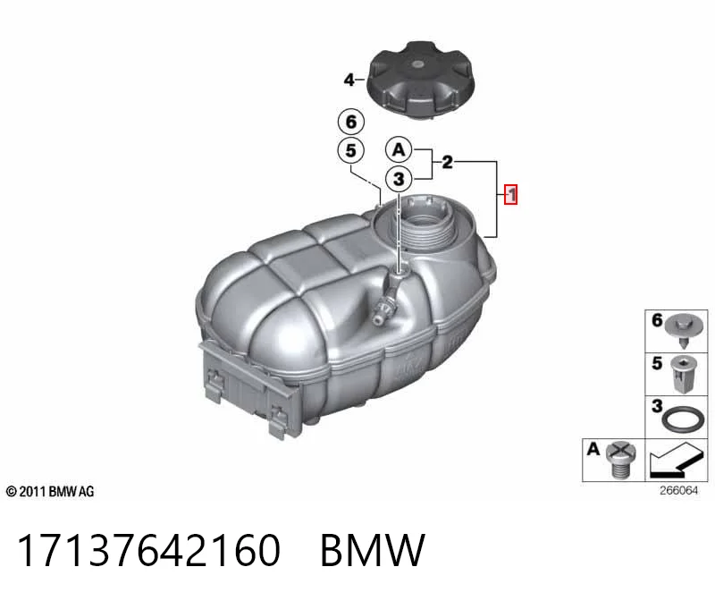17137642160 BMW Depósito de expansión