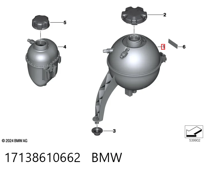 17138610662 BMW Depósito de expansión