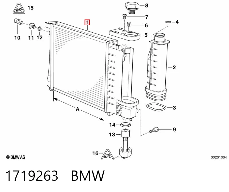1719263 BMW Refrigeración del motor