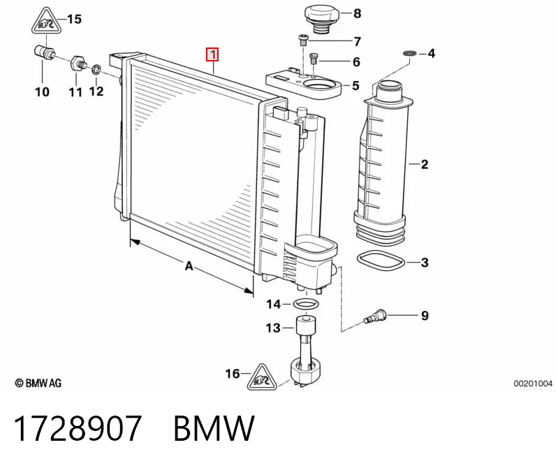 1728907 BMW Refrigeración del motor
