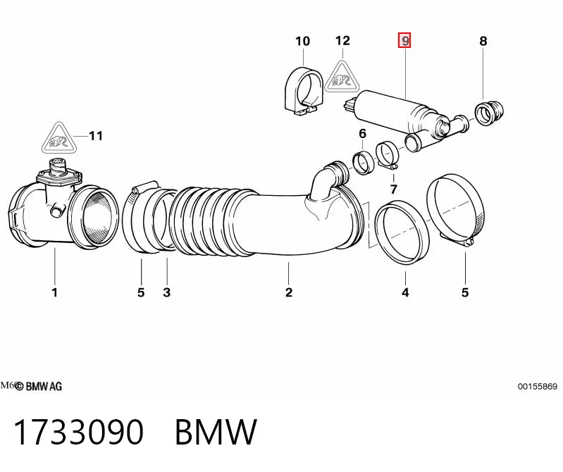 1733090 BMW Regulador de ralentí