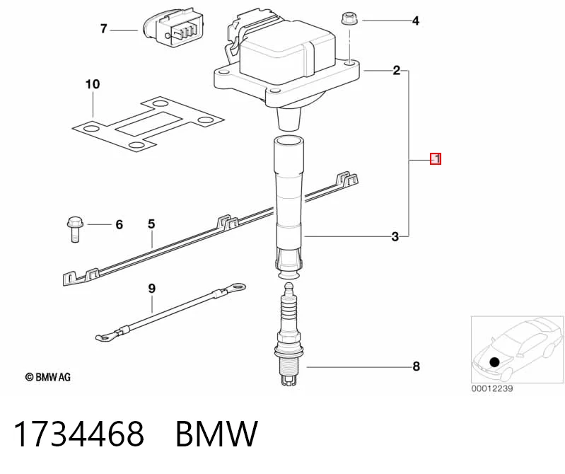 1734468 BMW Bobina de ignición