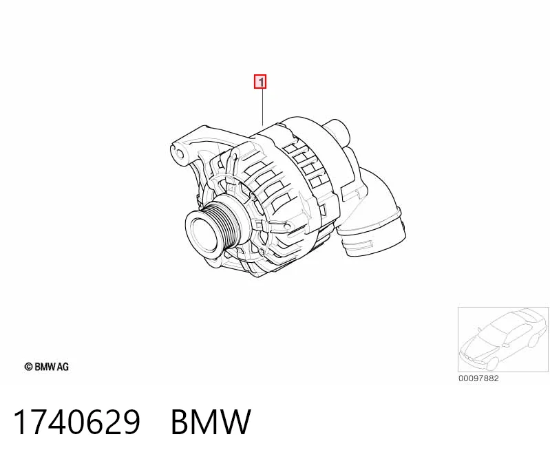 1740629 BMW Alternador de coche