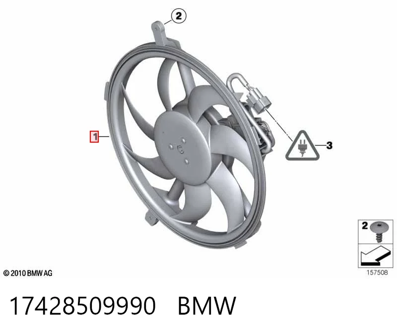 Comprar Ventilador eléctrico de refrigeración completo (motor y hélice) Mini COUNTRYMAN  R60 a bajo precio