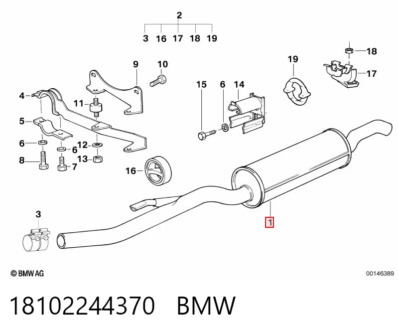 Comprar Silenciador trasero BMW 5  E34 a bajo precio