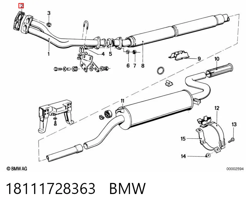 Junta de escape para BMW 3 E21