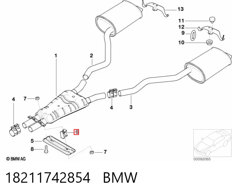 Comprar Soporte del silenciador BMW 7  E38 a bajo precio