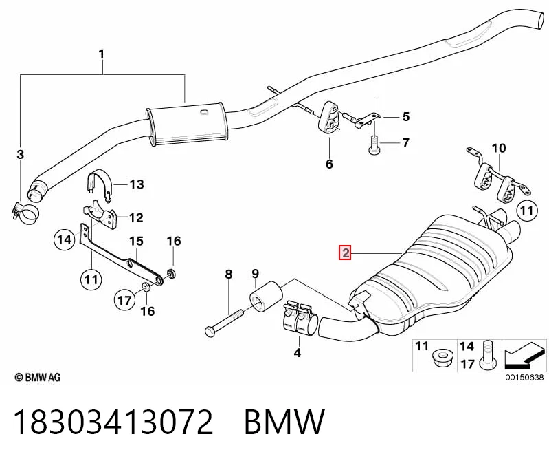 Comprar Silenciador trasero BMW X3  E83 a bajo precio