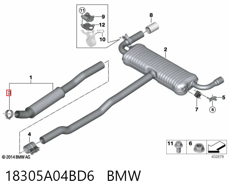 18305A04BD6 BMW