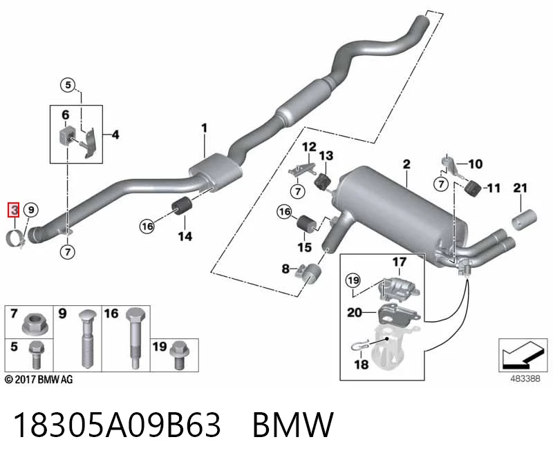 18305A09B63 BMW