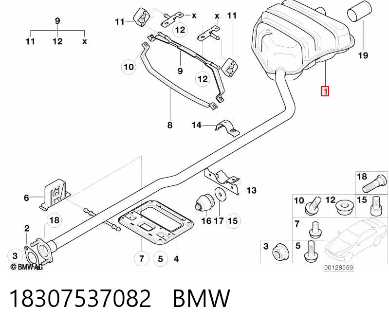 Comprar Silenciador trasero Mini Cooper R50, R53 a bajo precio