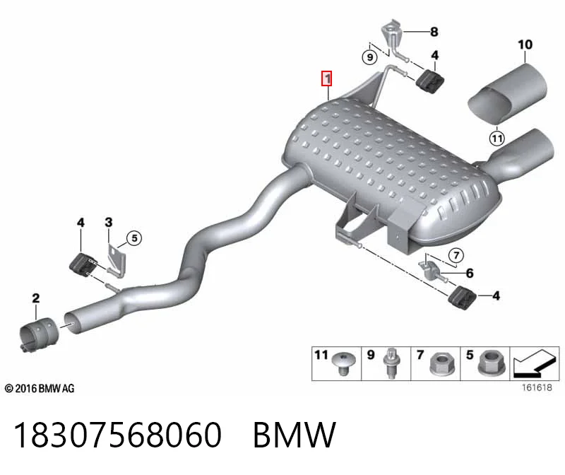 Comprar Silenciador trasero BMW 3  E92 a bajo precio