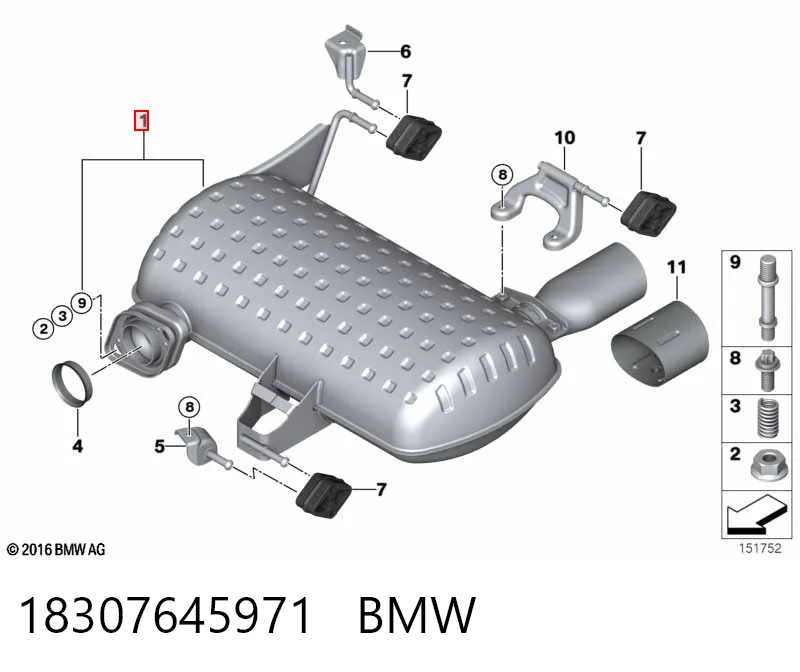 Comprar Silenciador trasero BMW 3  E90 a bajo precio