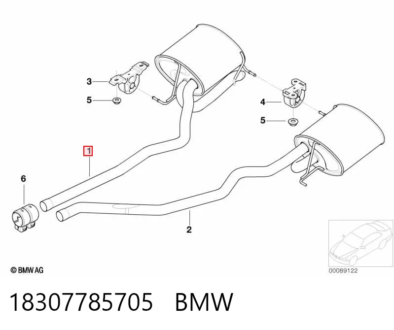 Comprar Silenciador trasero BMW X5  E53 a bajo precio