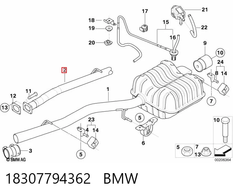 Comprar Silenciador trasero BMW 7  E65, E66, E67 a bajo precio