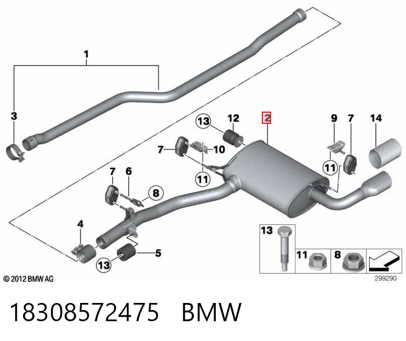 Comprar Silenciador trasero BMW X3 F25 a bajo precio