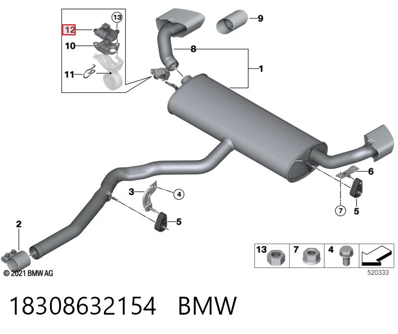 18308632154 BMW Motor de recirculación de aire