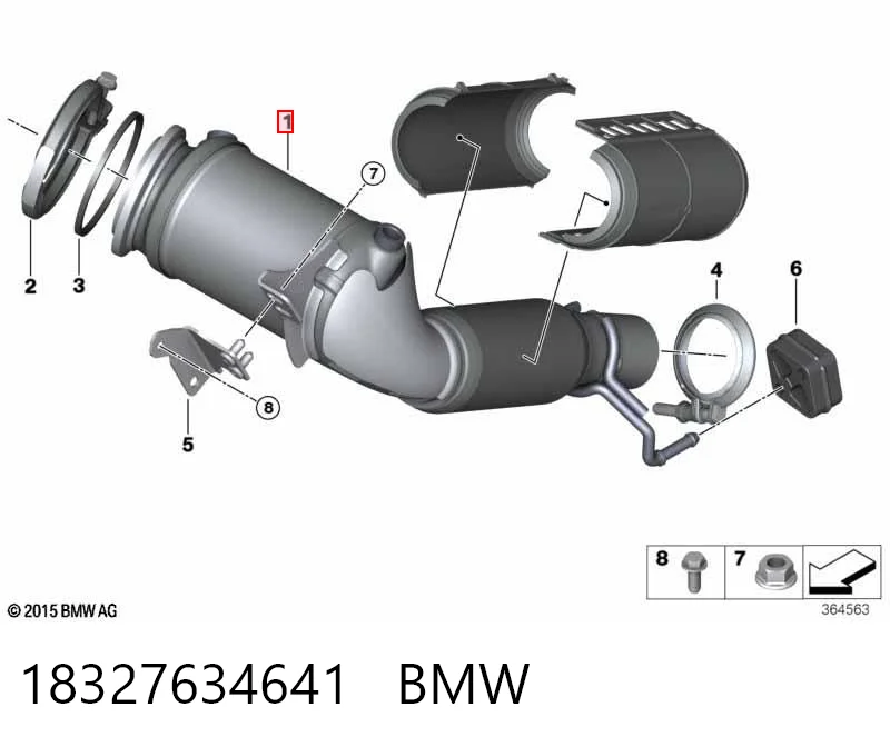 Convertidor catalítico BMW X1 (F48)
