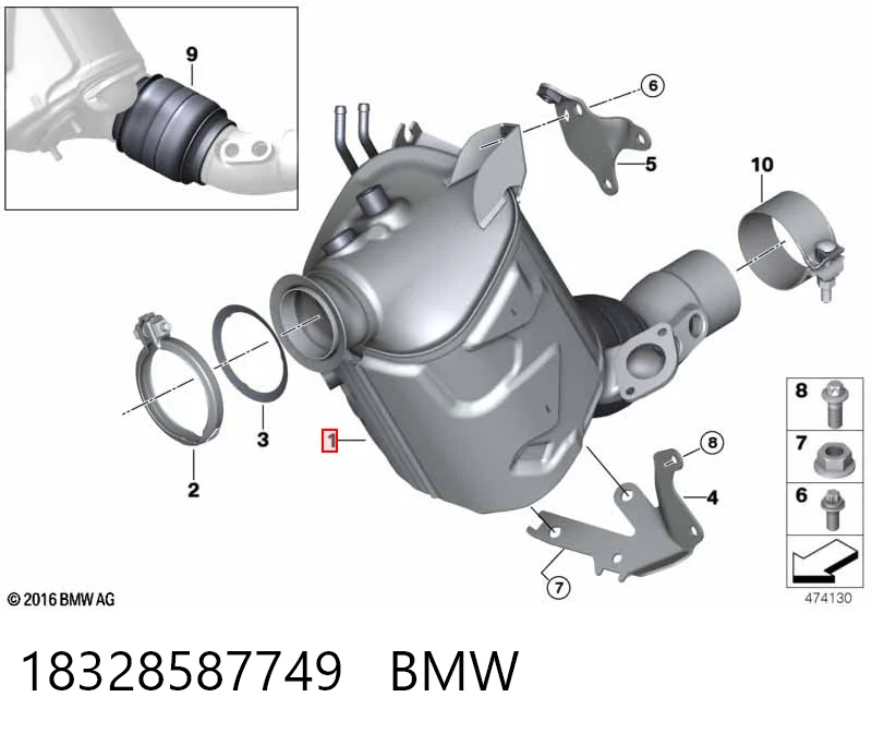 Comprar Filtro de partículas diésel BMW X5 G05, F95 a bajo precio