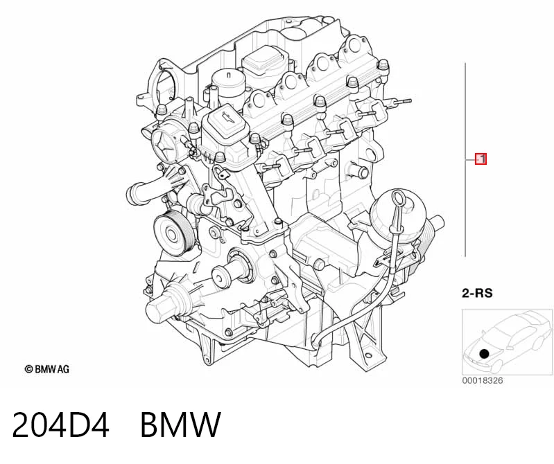 204D4 BMW Motor completo
