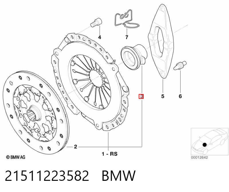 Collarin de embrague BMW 3  coupé comprar en España
